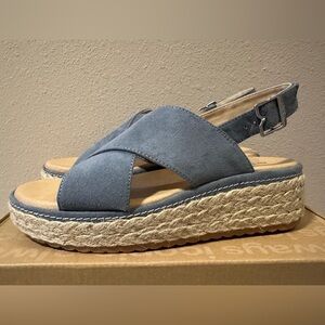 Dr Scholls Ember Oxide Blue Slingback Sandals - NIB